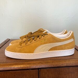 Puma Suede Sneakers in Yellow and White